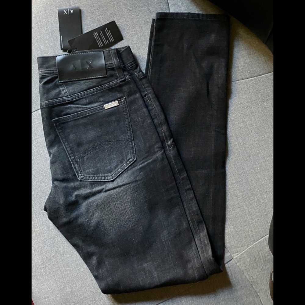NEW A/X ARMANI EXCHANGE BLACK JEANS